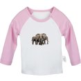 thumbnail image 1 of Waiting For Milk Funny T shirt For Baby, Newborn Babies Animal Elephant T-shirts, Infant Tops, 0-24M Kids Graphic Tees Clothing (Long Pink Raglan T-shirt, 0-6 Months), 1 of 4