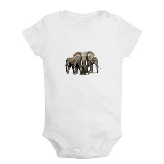 Waiting For Milk Funny Rompers For Babies, Animal Elephant Pattern Baby Jumpsuit, Newborn Baby Unisex Bodysuits, Infant Jumpsuits, Toddler 0-24 Months Kids One-Piece Oufits