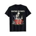 thumbnail image 1 of Waiting On Parts Funny Skeleton Auto Mechanic Technician TShirt for Men Women Couple Trendy Tops Short Sleeve Street Style Comfort Tee Casual Summer Tee MustHave Fashionable Tee, PLUS SIZE, 1 of 5