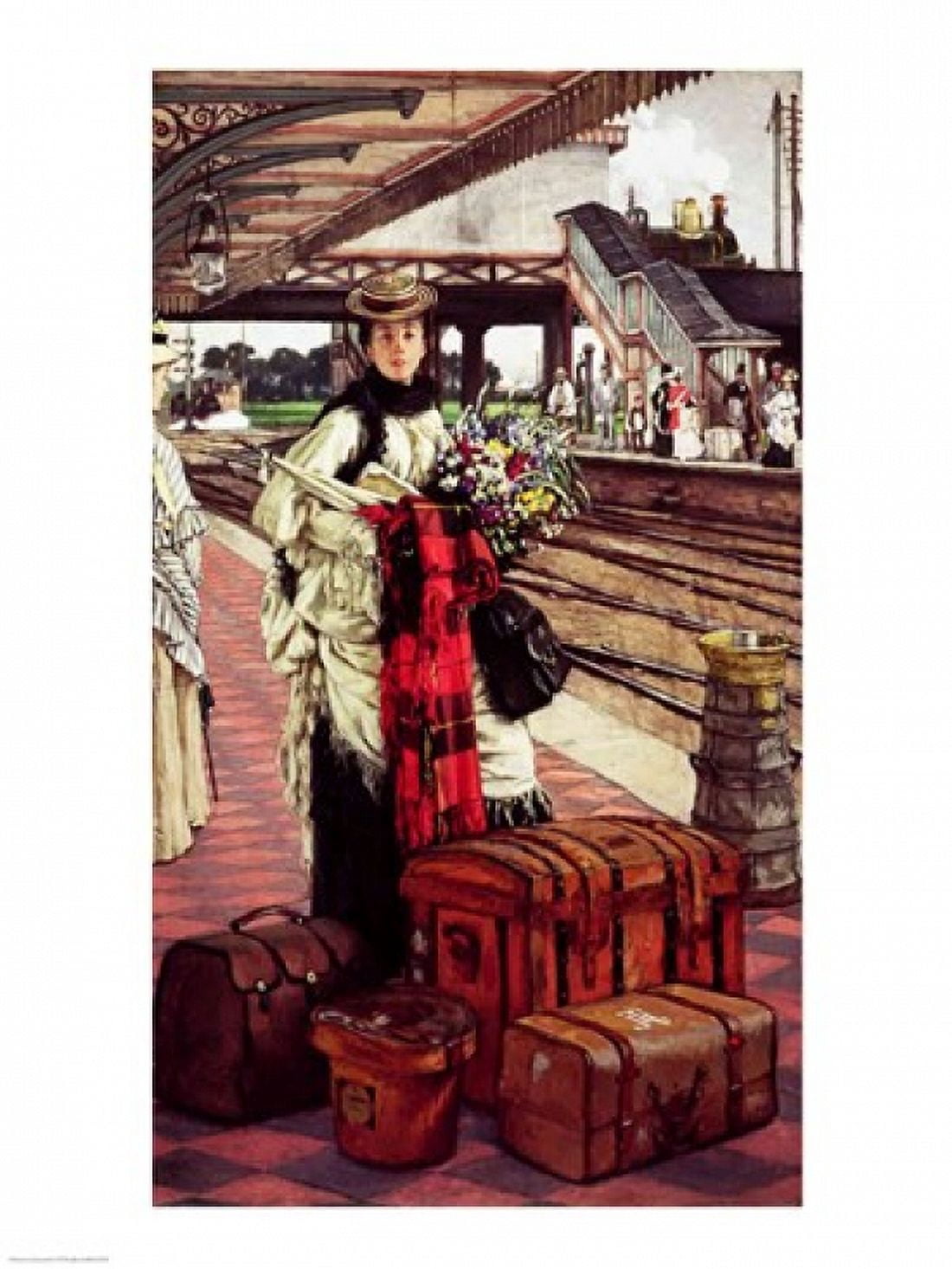 Waiting at the Station Canvas Art - James Jacques Joseph Tissot (18 x 24)