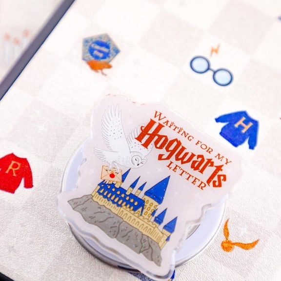 Waiting for My Hogwarts Letter Glitter Phone Grip, Bookish Gifts, Fantasy Reader, Book Lover