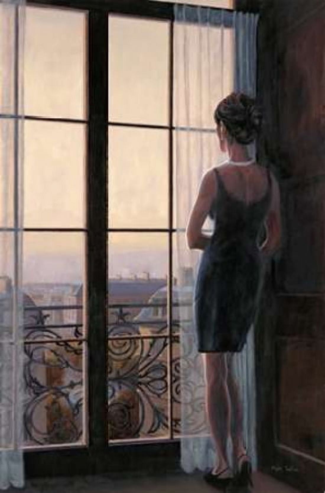 Waiting for Paris 2 Canvas Art - Myles Sullivan (12 x 18)