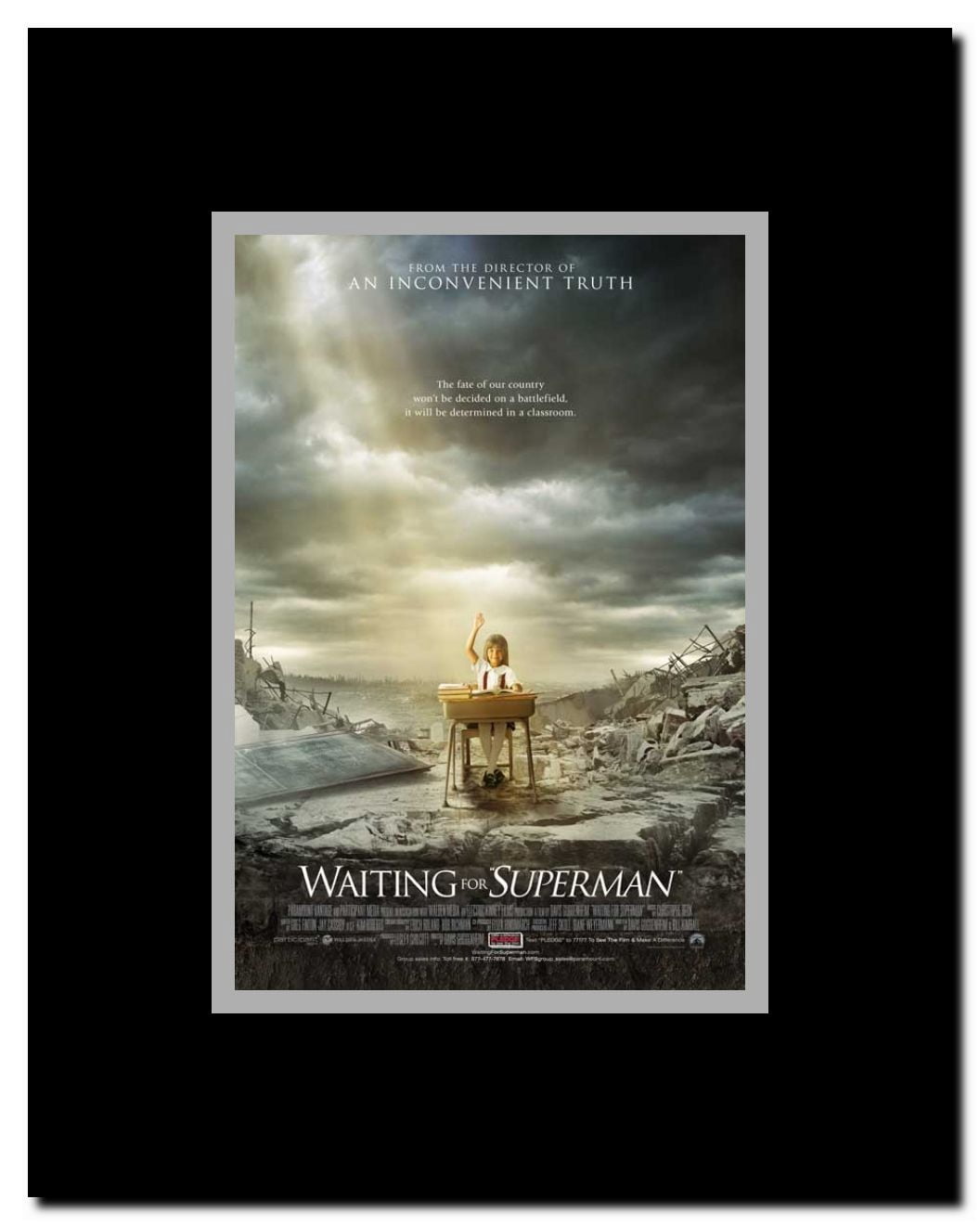 Waiting for Superman Framed Movie Poster