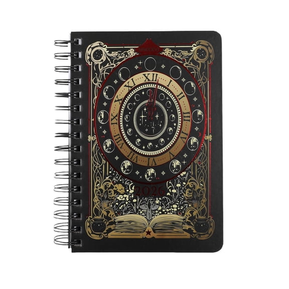 Waiting for the Night 2026 Spiral Dated Weekly Planner: A Creative Hardcover Journal (6.7x8.27inch) with Stickers and Bookmarks for the Year.