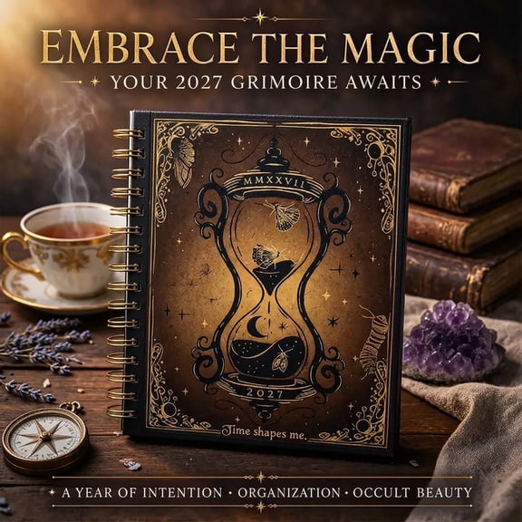 Waiting for the Night: The Witching Hour 2027 Weekly Planner,Hardcover Habit Weekly/Monthly Tabbed Dividers Gothic Artwork