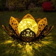 thumbnail image 1 of Waitmin LED Waterproof Solar Lotus Lights, Decorative Garden Lamp for Patio, Pathway, Yard, Balcony - Outdoor, 1 of 8