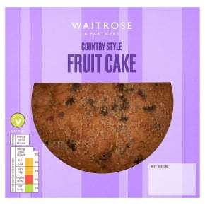 Waitrose Country Style Fruit Cake 500g (Pack of 2)