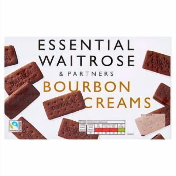 Waitrose Essential Bourbon Creams Biscuits 400g - British Biscuits