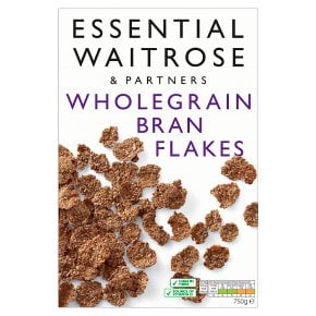Waitrose Essential Bran Flakes 750g - British Breakfast Cereal
