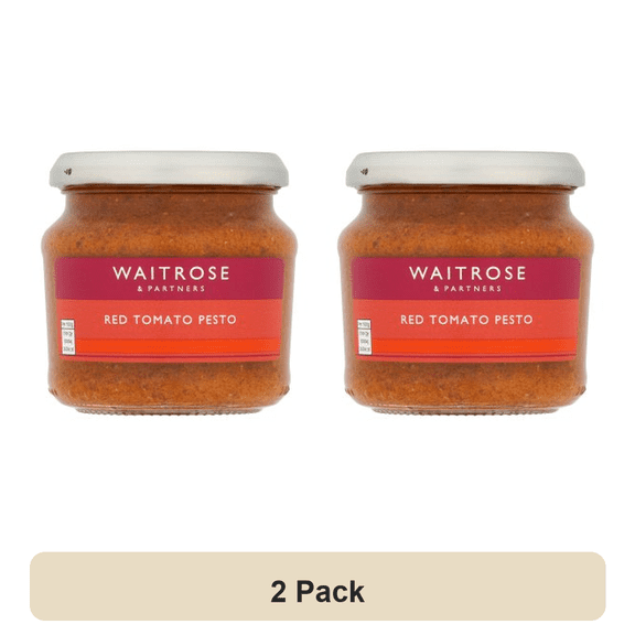 Waitrose Red Tomato Pesto 190g (Pack of 2)