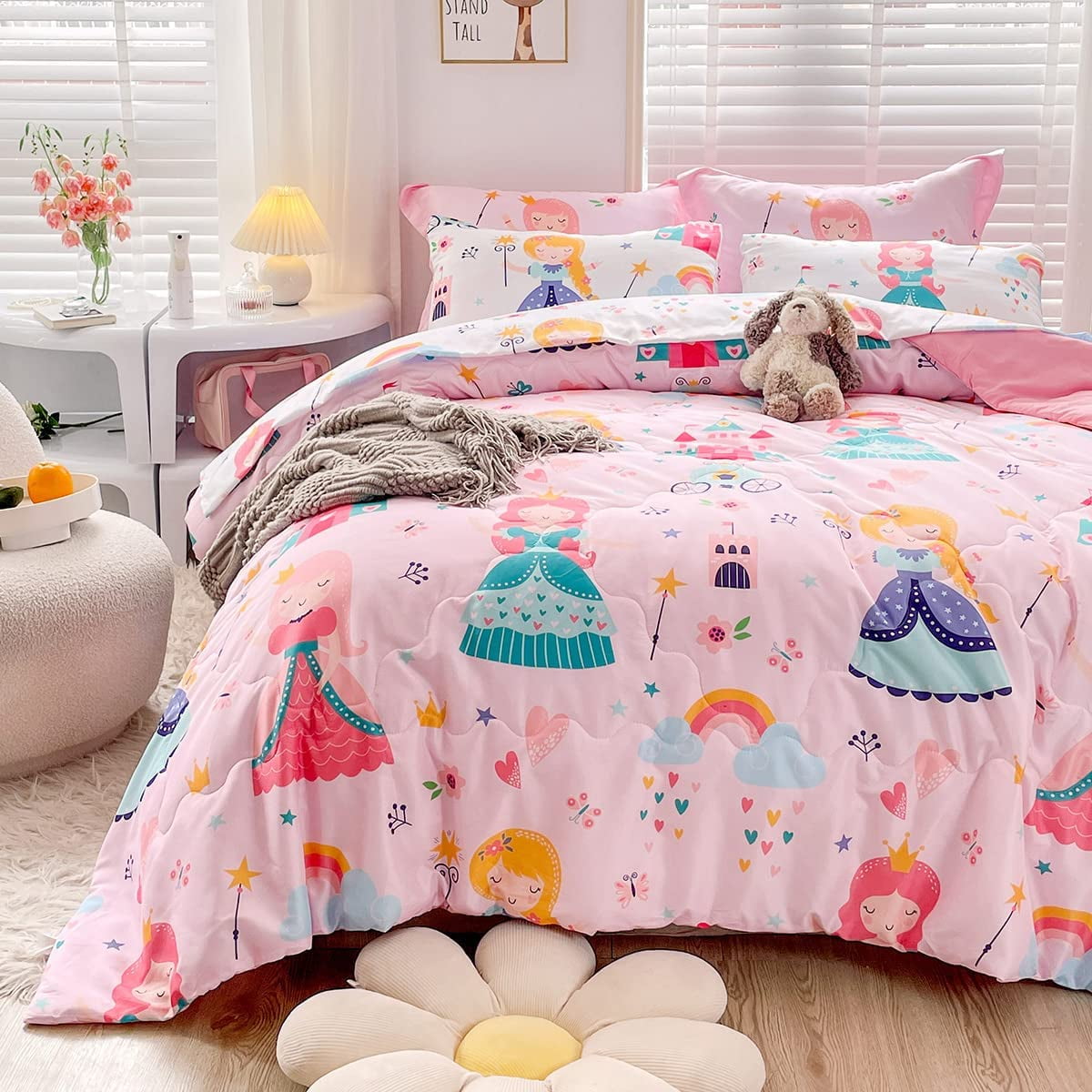 Princess Full Bed Sets For Girls Princess Bedding Girls Full Size