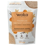 Waka Coffee & Tea, Butterscotch Flavored -Flavored  Instant Coffee , No Additives