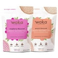 thumbnail image 1 of Waka Instant Tea Mix, 2 Bag Bundle - 100% Tea Leaves, No Additives, Unsweetened Tea Powders - Peach Flavored & Raspberry Flavored Green (4.5oz Each), 1 of 7