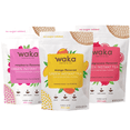 thumbnail image 1 of Waka Instant Tea Mix, 3 Bag Bundle - 100% Tea Leaves, No Additives, Unsweetened Tea Powders - Raspberry Flavored, Mango Flavored, Pomegranate Flavored Green (4.5oz Each), 1 of 8