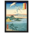 thumbnail image 1 of Waka no ura Kii Province Utagawa Hiroshige Japanese Woodblock Artwork Framed Wall Art Print A4, 1 of 4