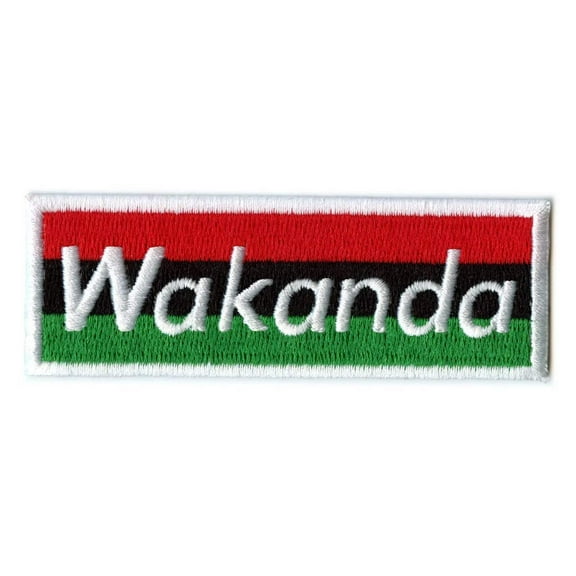 Wakanda Box Logo Embroidered Iron on Patch