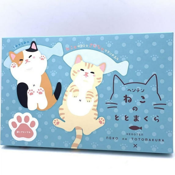 Wakao Neko No Totomakura Cookie & Chocolate 114g/(8pc)猫形饼干和鱼形巧克力脆饼礼盒