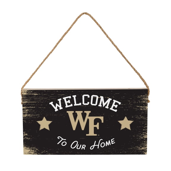 Wake Forest Demon Deacons 6" x 11" Welcome Home Wood Wall Sign with Rope Hanger