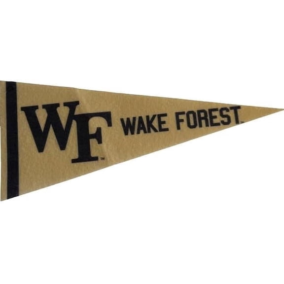Wake Forest Felt Mini Pennant - Size: 4" x 9" - Officially Licensed - 1 Pennant Per Pack
