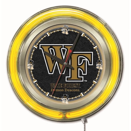 Wake Forest University 15" Double Neon Wall Clock