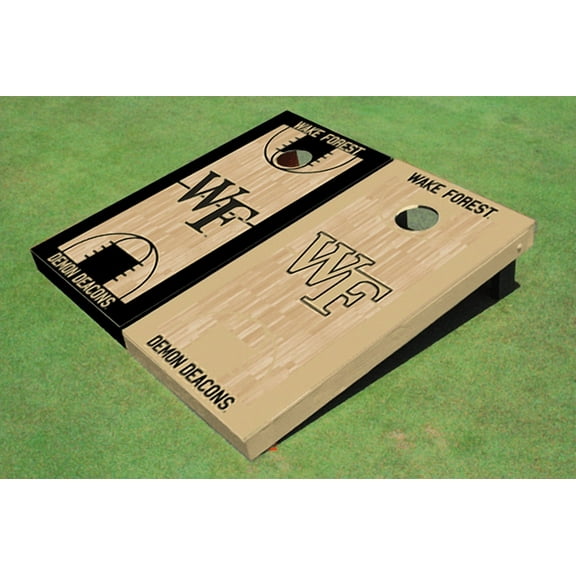 Wake Forest University Alternating Basketball Court Custom Cornhole Boards