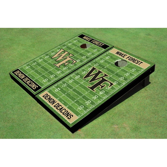Wake Forest University Alternating Football Field Custom Cornhole Boards