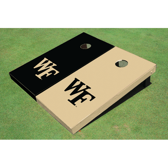 Wake Forest University Alternating Solid Cornhole Boards