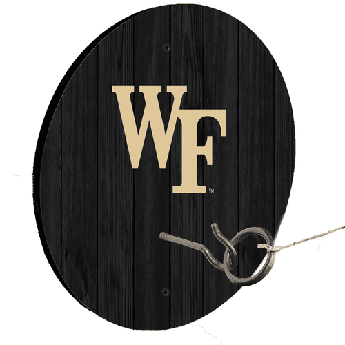 Wake Forest University Black Ring Toss Lawn Game