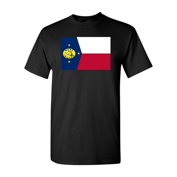Wake Island Country Flag Adult DT T-Shirt Tee