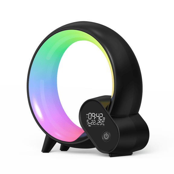 Wake Up Light, Smart Sunrise Alarm Clock for Kids Baby Sound Machine with 15 Soothing Sounds Bluetooth Speaker Night Light with Snooze,Timer, App, Remote Control Bedside Lamp for Bedroom Gifts