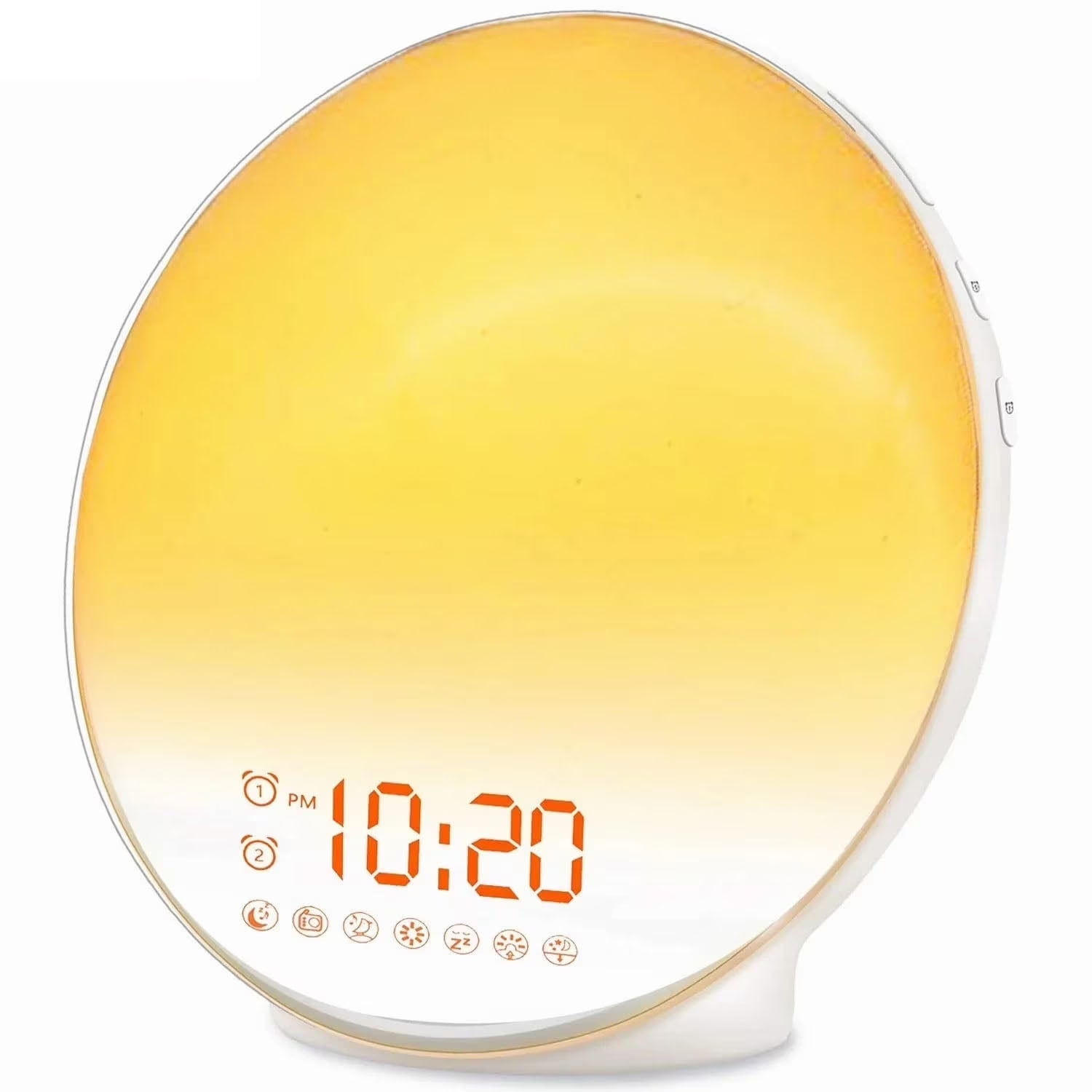 Wake Up Light Sunrise Alarm Clock ,Heavy Sleepers,Bedroom,with Sunrise Simulation,Sleep Aid,Snooze, Nightlight,Daylight,7 Colors,7 Natural Sounds,Ideal Gift