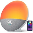 thumbnail image 1 of Wake up Light Sunrise Alarm Clock with Sound Machine for Kids, Heavy Sleepers, Adults, APP Control Smart Clock Radio Bluetooth Speaker, 15 White Noise Sound, 1 of 7