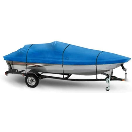 Wake Monsoon Series, V-Hull Fishing Outboard. Fits 13'-14', Blue