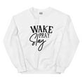 thumbnail image 1 of Wake Pray Slay unisex Sweatshirt (White, L), 1 of 1
