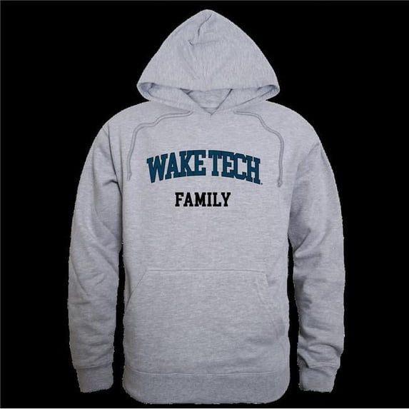 Wake Technical Community College Eagles Family Hoodie, Heather Grey - Large
