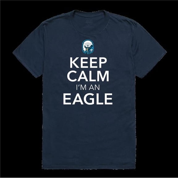Wake Technical Community College Eagles Keep Calm T-Shirt, Navy - Medium
