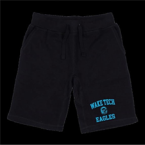Wake Technical Community College Eagles Seal Shorts, Black - Small
