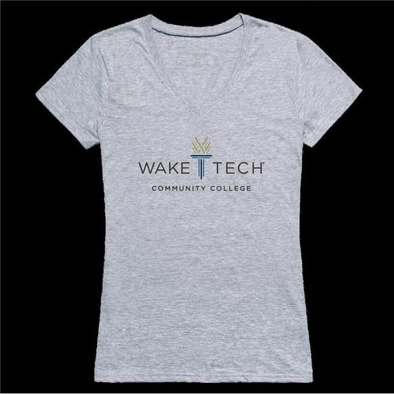 Wake Technical Community College Eagles Women Seal T-Shirt, Heather Grey - Small