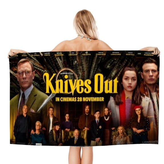 Wake Up Dead Man A Knives Out Mystery Gifts Beach Towel for Women Girl Birthday Inspired Fan Bath Outdoor Music Lover