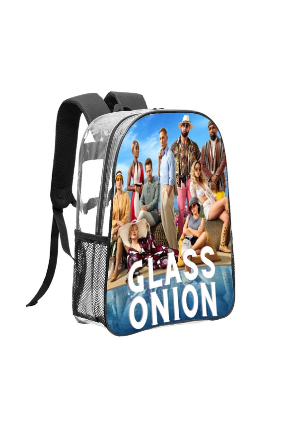 Wake Up Dead Man A Knives Out Mystery Pattern Transparent Backpack Lightweight And fashionable Showcasing Personality And Leading The Trend