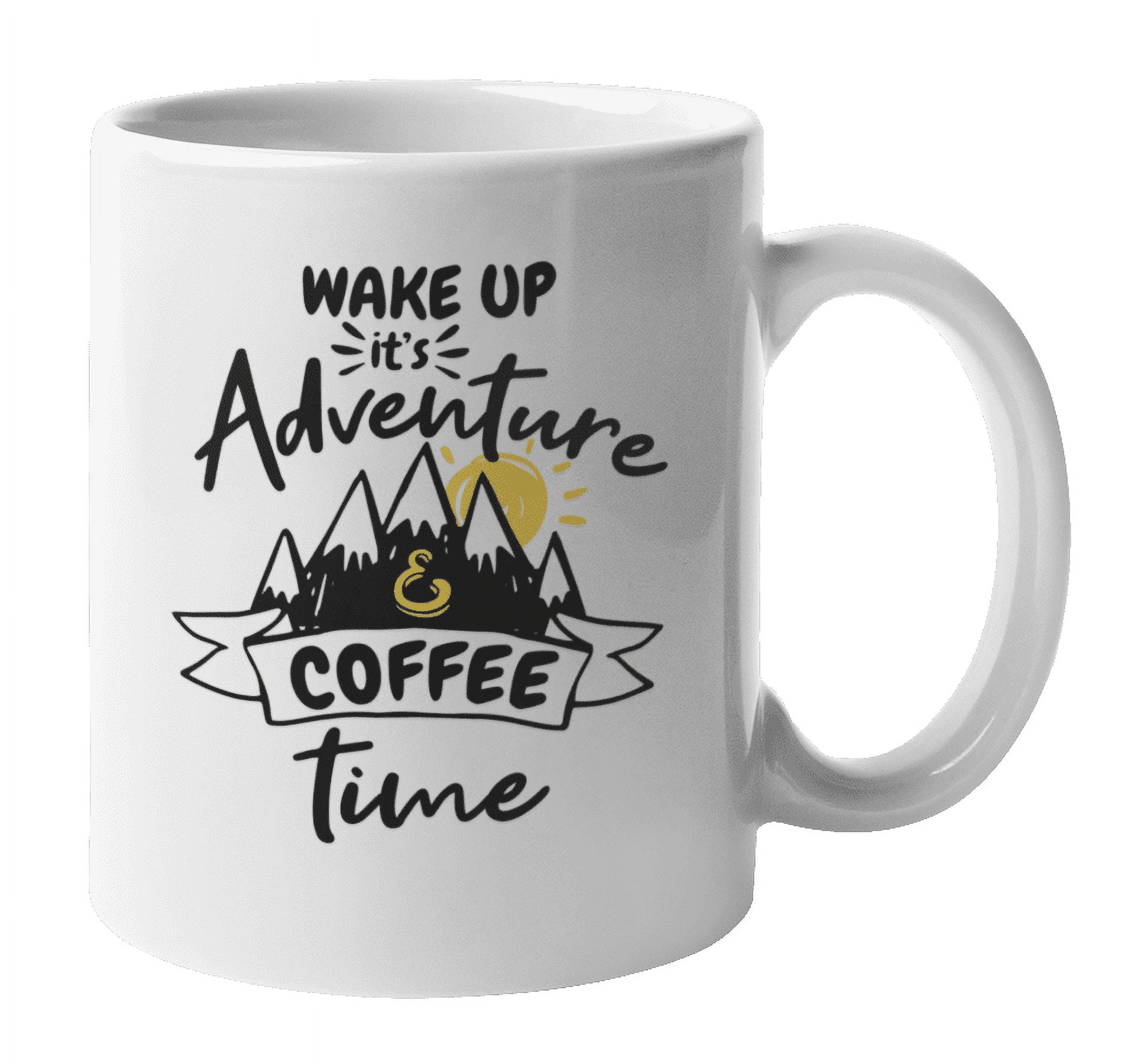 Skitongifts Coffee Mug Funny Ceramic Novelty Wake Up Beauty Its Time T