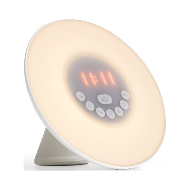 Wake Up Light Digital Alarm Clock with Sunrise and Sunset Simulation