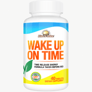 Wake-Up On-Time by Rise-N-Shine Energy Support Tablets with Vitamin B and Guarana Seed Extract, 40 Count