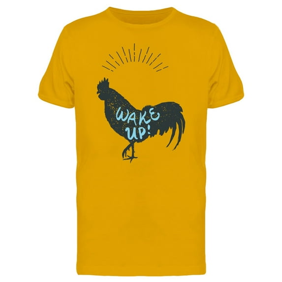 Wake Up! Rooster Silhouette Tee Men's -Image by Shutterstock