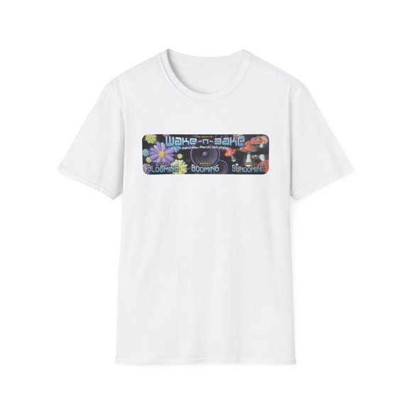 Wake-n-Bake 2000 Old School Retro Rave Party EDM Music Flyer Raver Tees T-Shirt