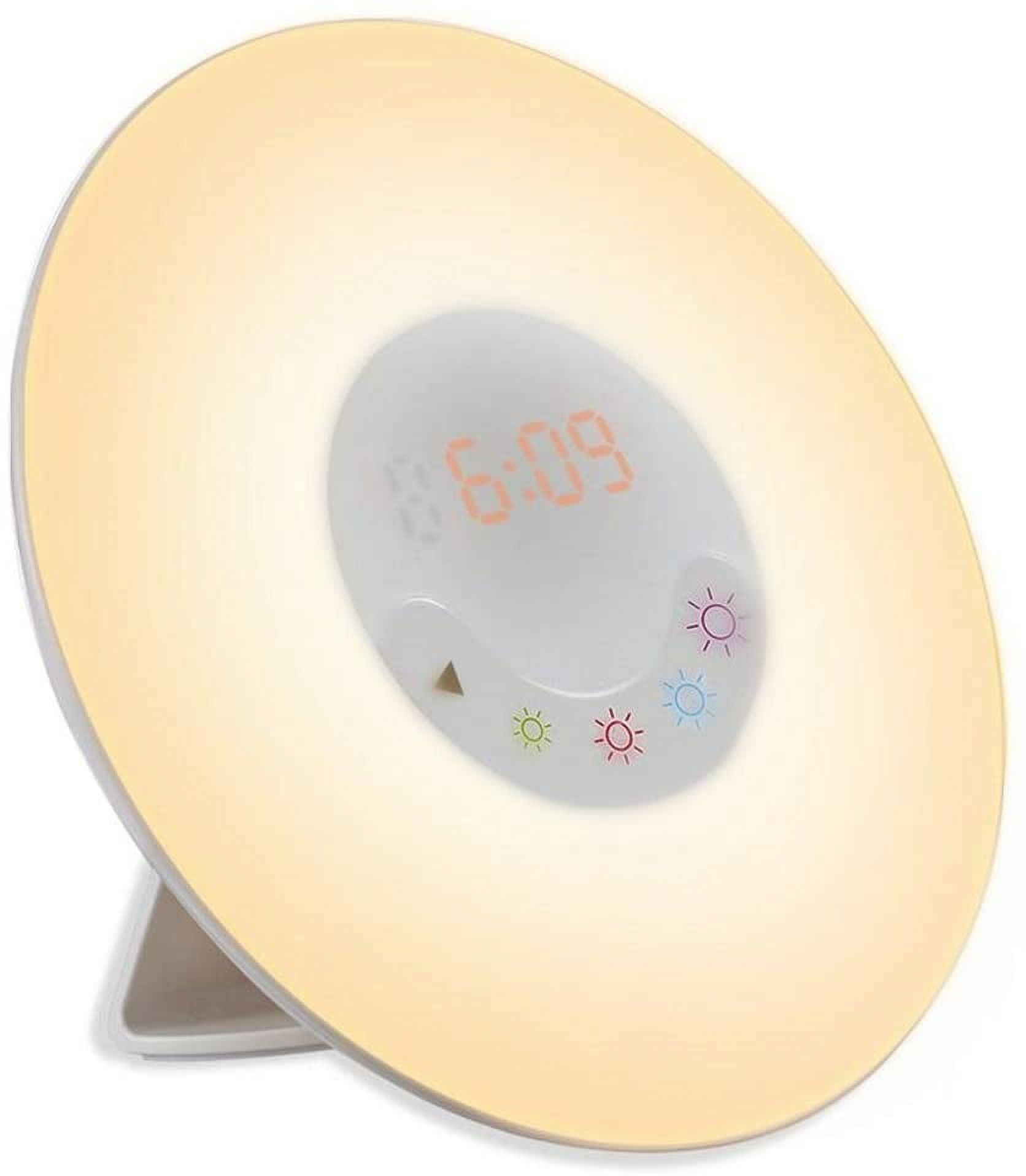 Wake-up Light Alarm Clock Nature Sound Sunrise Simulation with Radio ...