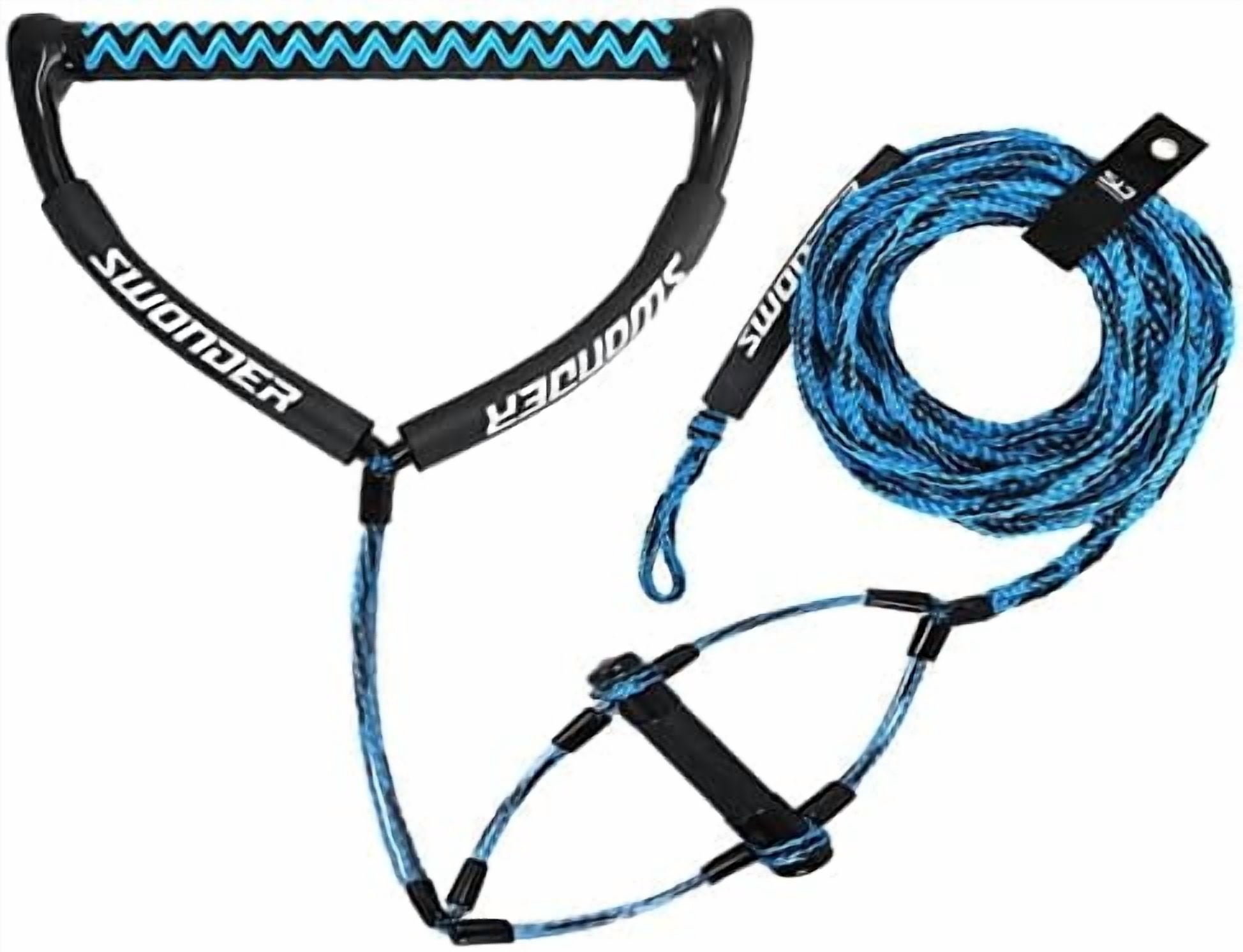 Wakeboard Rope 75ft - Water Ski Rope with Double Handle - 4 Sections ...
