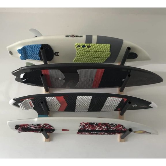 Wakeboard Surfboard Wall Rack Mount - Holds 4 Boards