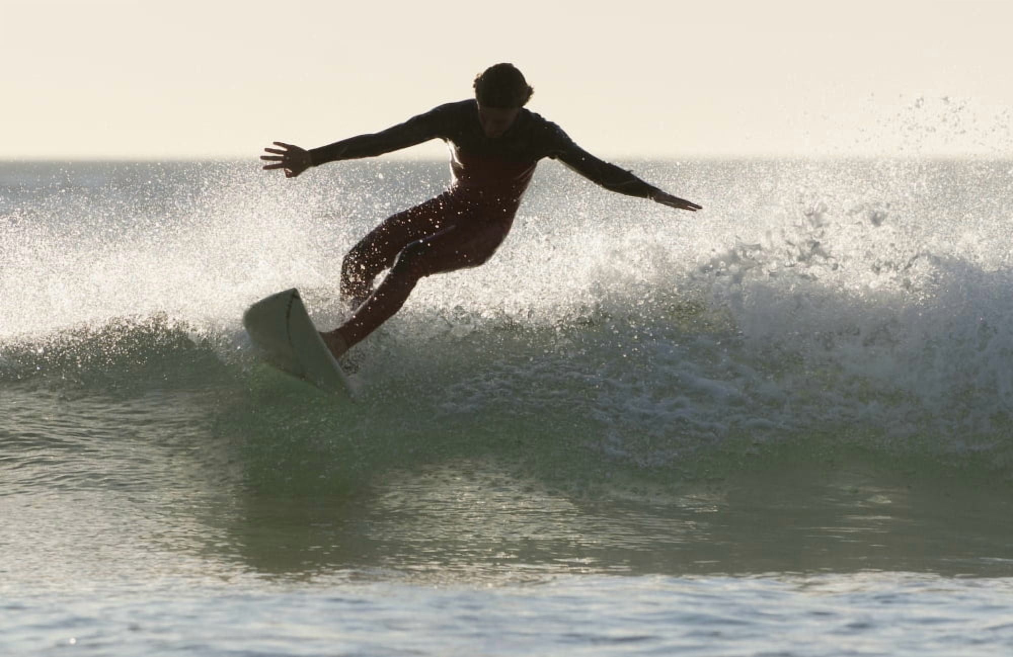 Wakeboarding Los Lances Beach Tarifa Spain Canvas Art - Ben Welsh Design Pics (19 x 12)