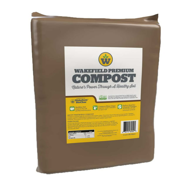 Wakefield BioChar Garden Premium Compost for Healthier Soil 1 Cubic Feet Bag